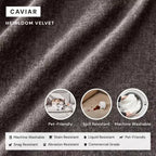 Canapé d'angle modulable 5 places lavable Anabei + pouf | Assise Deluxe+ et coussin Cloud