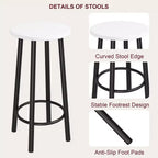 Ensemble table de bar et chaises compact, design peu encombrant avec 3 grandes étagères de rangement, parfait pour les petits appartements, bureaux ou bars.