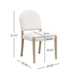 Christopher Knight Home Sarita Ensemble de salle à manger moderne 5 pièces avec table et chaises rembourrées en bois d'hévéa
