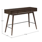Console de table Foerster Wood à 2 tiroirs - iNSPIRE Q