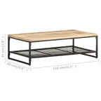 vidaXL Table basse Meuble de salon industriel urbain