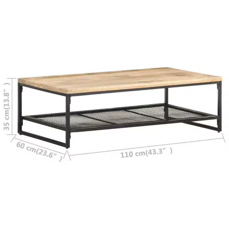 vidaXL Table basse Meuble de salon industriel urbain