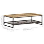 vidaXL Table basse Meuble de salon industriel urbain