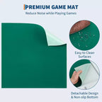 Table de Mahjong, table de dominos pliante pour 4 joueurs avec plateau vert résistant à l'usure, bureau carré portable pour Mahjong, Poker et Puzzles
