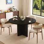 Table de salle à manger pour 4 à 8 personnes, table à manger ovale de cuisine moderne avec rallonges amovibles, table à dîner pour salle à manger, cuisine, salon