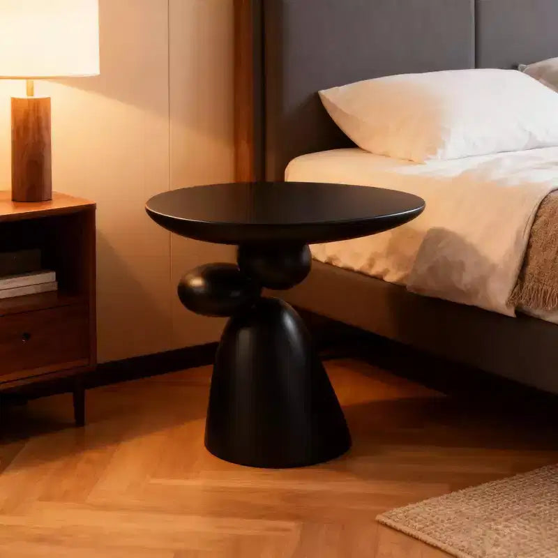 Table d'appoint JVNOXK Lucky Stone, table d'appoint en fibre de verre, table d'angle minimaliste moderne, table basse avec décoration, décoration d'intérieur pour salon
