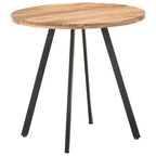 vidaXL Table à Manger Ronde - Style Industriel