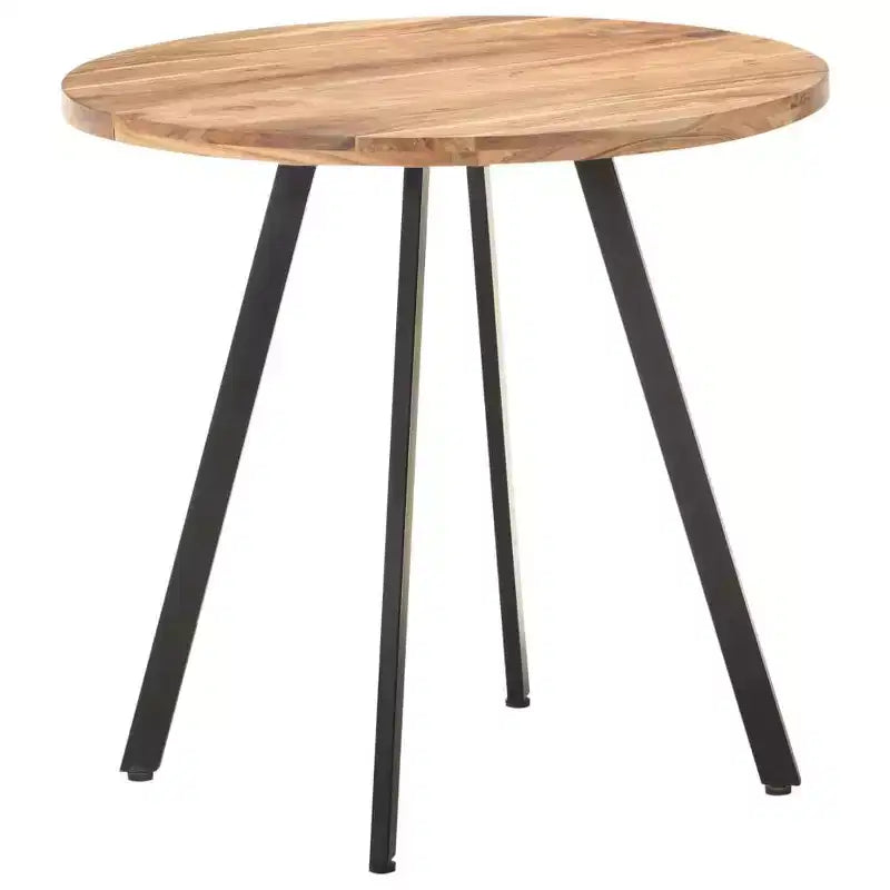 vidaXL Table à Manger Ronde - Style Industriel