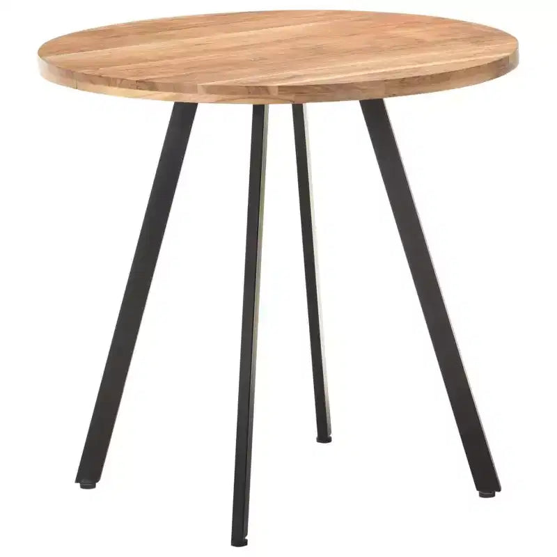 vidaXL Table à Manger Ronde - Style Industriel