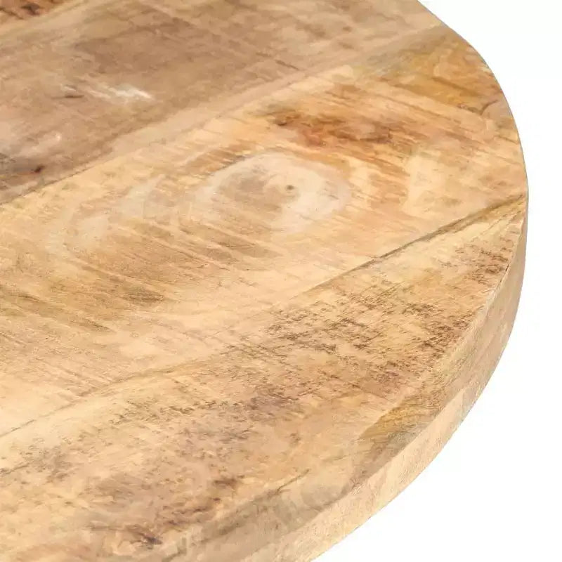 vidaXL Table à Manger Ronde - Style Industriel