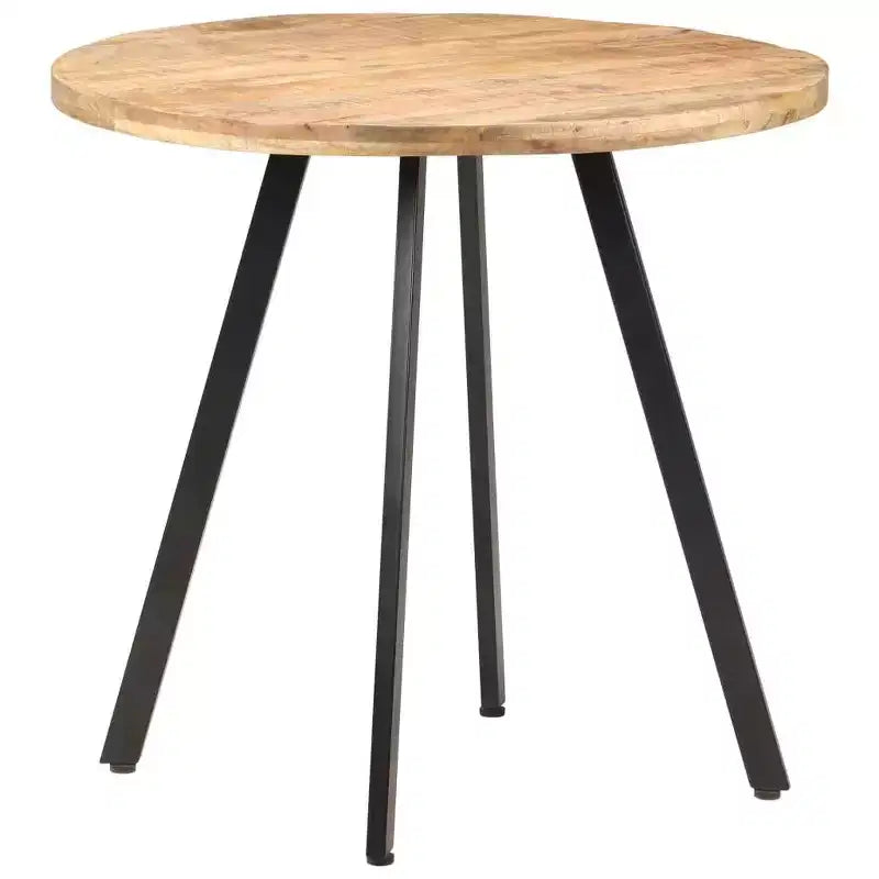 vidaXL Table à Manger Ronde - Style Industriel