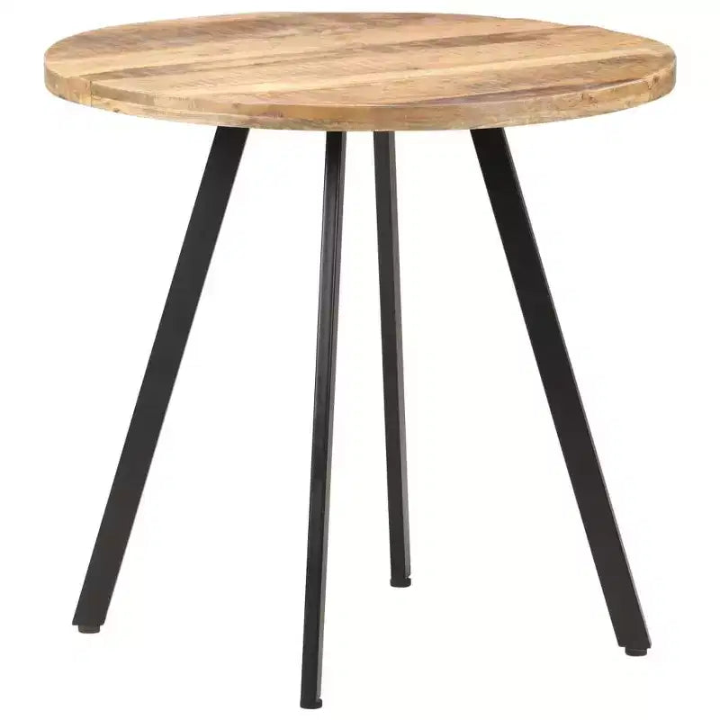 vidaXL Table à Manger Ronde - Style Industriel