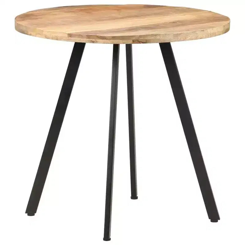 vidaXL Table à Manger Ronde - Style Industriel