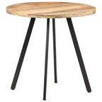 vidaXL Table à Manger Ronde - Style Industriel