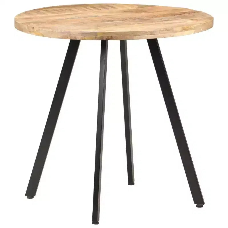 vidaXL Table à Manger Ronde - Style Industriel