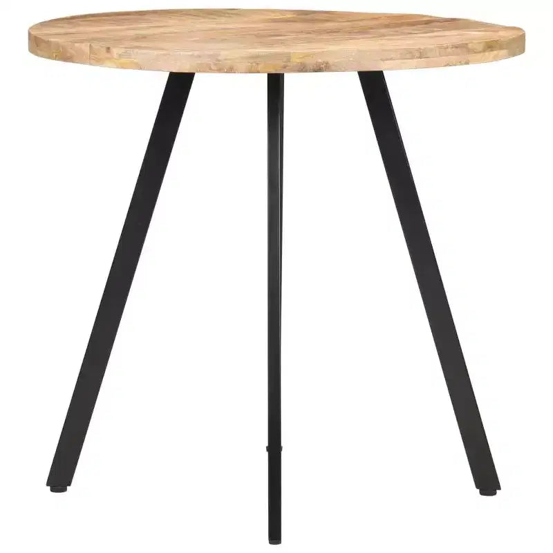 vidaXL Table à Manger Ronde - Style Industriel