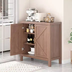 Meuble de bar à café, Buffet, Armoire de rangement avec étagères réglables, Armoire de cuisine/salle à manger sur pied, Convient pour la cuisine et la salle à manger