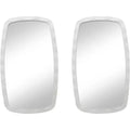 Uttermost Jermaine Textured White 22 1/4 x 38 Wall Mirrors Set of 2