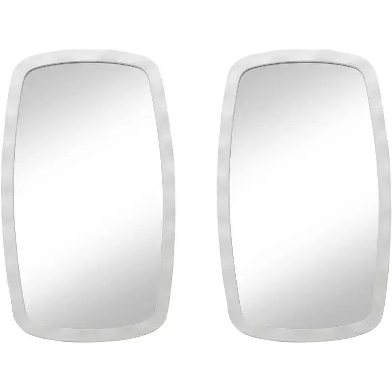 Uttermost Jermaine Textured White 22 1/4 x 38 Wall Mirrors Set of 2