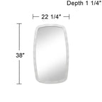 Miroirs muraux Uttermost Jermaine texturés blancs 22 1/4 x 38 - Lot de 2