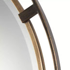 Miroir mural rond Uttermost Carrizo Bronze Rustique Vieilli 36 1/4