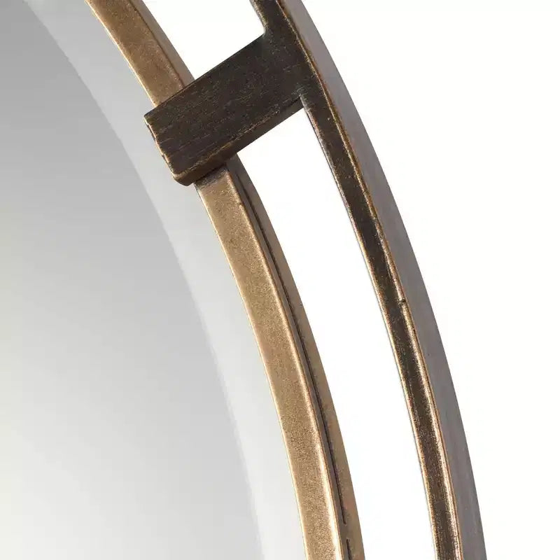 Miroir mural rond Uttermost Carrizo Bronze Rustique Vieilli 36 1/4