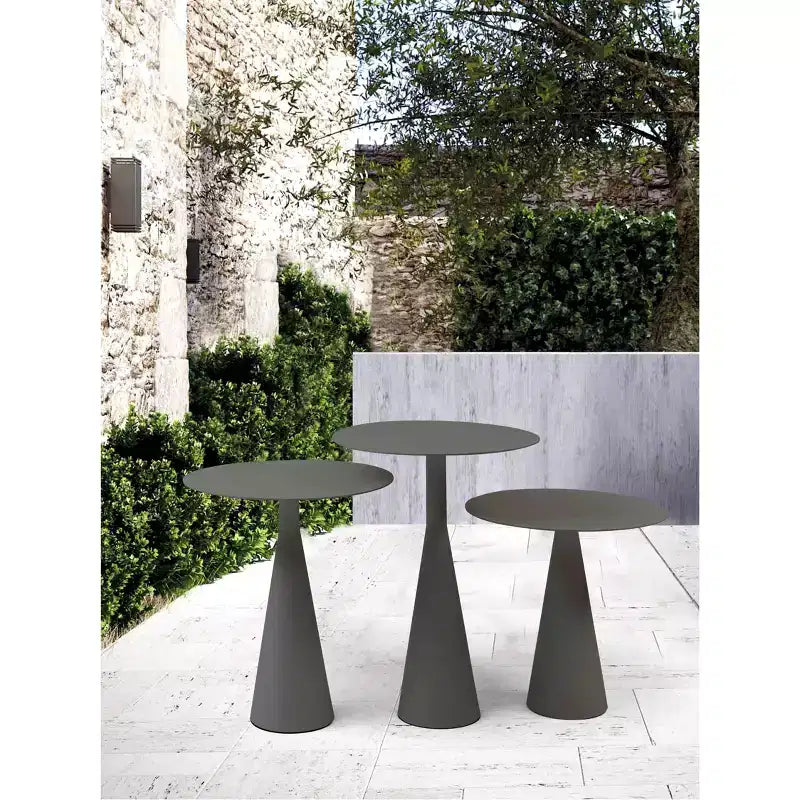 HomeStock Table d'appoint rectangulaire en aluminium, 1 pièce