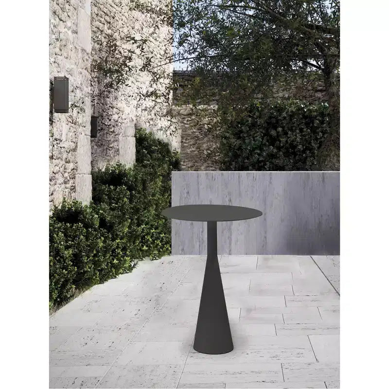 HomeStock Table d'appoint rectangulaire en aluminium, 1 pièce