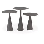 HomeStock Table d'appoint rectangulaire en aluminium, 1 pièce
