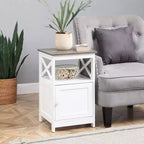 HomeStock Rectangle Wood Table Top End Table 1 -piece