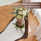 Dovelina 71H*31W Miroir asymétrique pleine longueur Miroir décoratif à poser Miroir de salle de bain moderne pour salon salle à manger entrée chambre à coucher