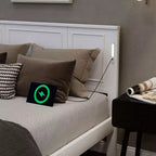 Cadre de lit de ferme Clihome avec tête de lit haute, lumières LED et station de charge USB
