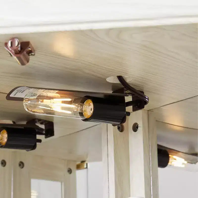Meuble de cuisine MAYEERTY pour micro-ondes, MDF+placage bois, découpe pour micro-ondes, étagère réglable