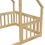 MAYEERTY Cadre de Lit Simple Rembourré en Faux Cuir Conception Silencieuse Soutien Lombaire