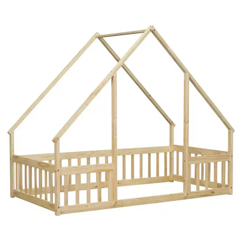 MAYEERTY Cadre de Lit Simple Rembourré en Faux Cuir Conception Silencieuse Soutien Lombaire