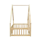 MAYEERTY Cadre de Lit Simple Rembourré en Faux Cuir Conception Silencieuse Soutien Lombaire