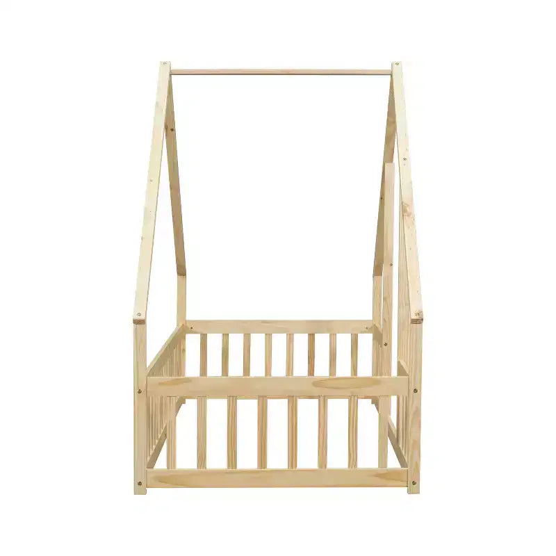 MAYEERTY Cadre de Lit Simple Rembourré en Faux Cuir Conception Silencieuse Soutien Lombaire