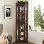 MAYEERTY Living Room Plant Cabinet MDF 3 Open Shelves Drainage Holes