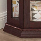 MAYEERTY Meuble de rangement pour plantes de salon en MDF, 3 étagères ouvertes, trous de drainage