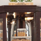 MAYEERTY Meuble de rangement pour plantes de salon en MDF, 3 étagères ouvertes, trous de drainage