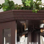 MAYEERTY Meuble de rangement pour plantes de salon en MDF, 3 étagères ouvertes, trous de drainage