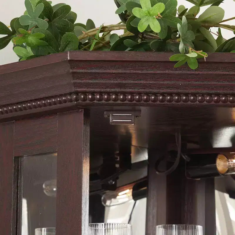 MAYEERTY Meuble de rangement pour plantes de salon en MDF, 3 étagères ouvertes, trous de drainage