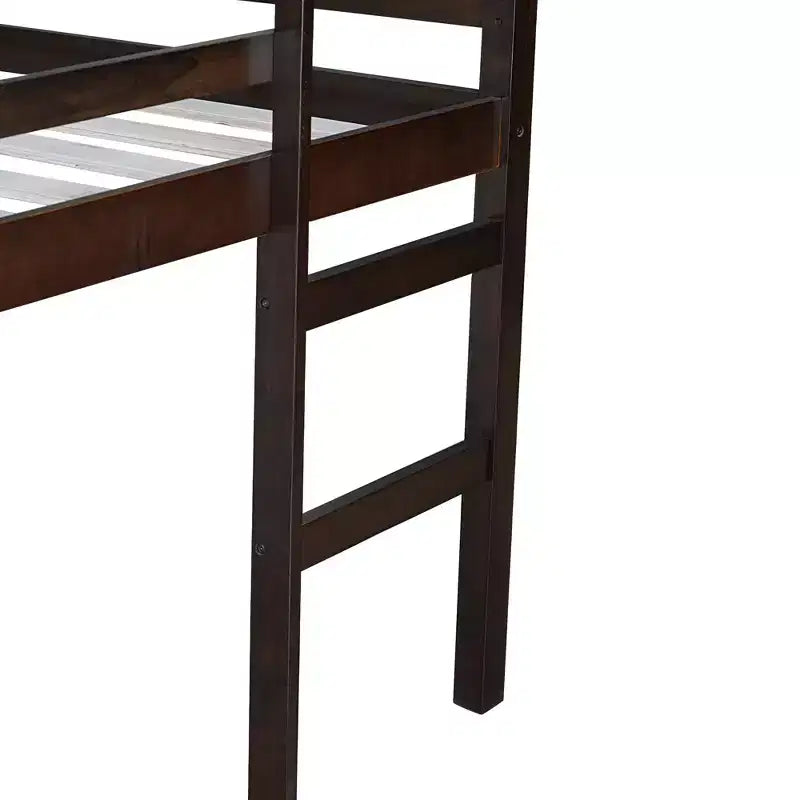 Lit superposé MAYEERTY avec garde-corps de sécurité pour enfants en pin massif
