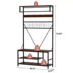 Portant à Vêtements en Métal Autonome - Portant à Vêtements Robuste et Organisateur de Garde-robe pour Chambre à Coucher, Entrée et Placard