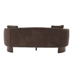 Canapé 3 places moderne Christopher Knight Home Jennie 81'' en tissu bouclé avec base en bois et oreillers