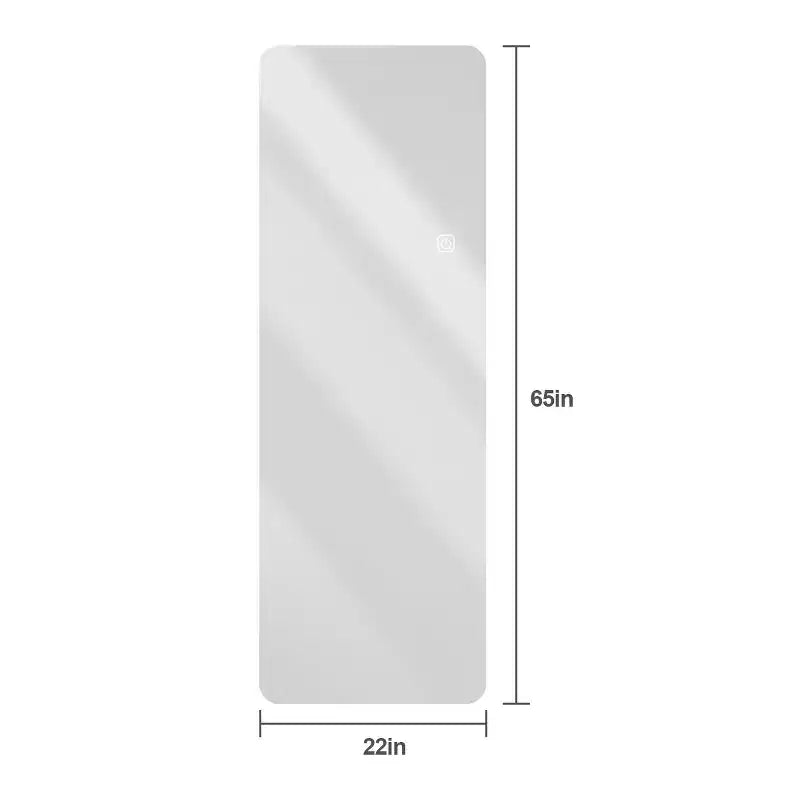 Miroir de courtoisie LED pleine longueur avec lumières, 3 modes de couleur à intensité variable, installation au sol ou murale, miroir de maquillage moderne pour chambre à coucher-Panipeachy