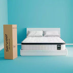 Matelas hybride Serweet 8 ressorts et mousse à mémoire de forme – Bobines plus robustes pour un soutien durable – Soulagement de la pression – Compatible avec les lits plateformes