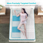 Matelas hybride Serweet 8 pouces en charbon de bambou respirant - Compatible avec les lits plateforme, les sommiers tapissiers ou les bases à lattes