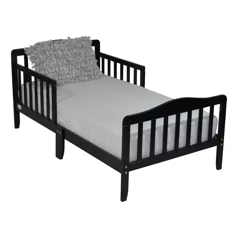 Lit de tout-petit en bois moderne Youngmin de GDFStudio avec barrière de sécurité