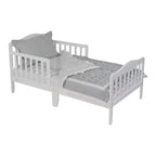 Lit de tout-petit en bois moderne Youngmin de GDFStudio avec barrière de sécurité